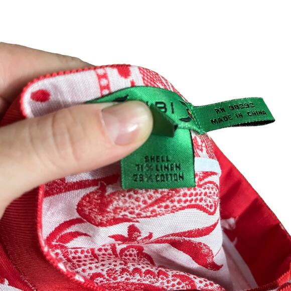 Tibi Vintage Y2K Floral Linen Pencil Skirt Handkerchief Cottage Western Boho 6 - Picture 10 of 10